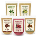 Amla Reetha Shikakai Bhringraj Hibiscus Powder For Hair Growth - 50g Each (250g Pack)