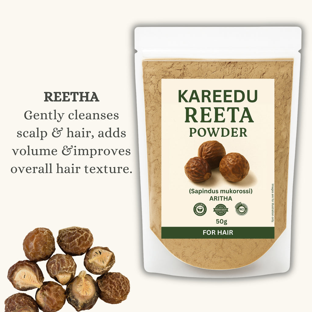 Amla Reetha Shikakai Bhringraj Hibiscus Powder For Hair Growth - 50g Each (250g Pack)