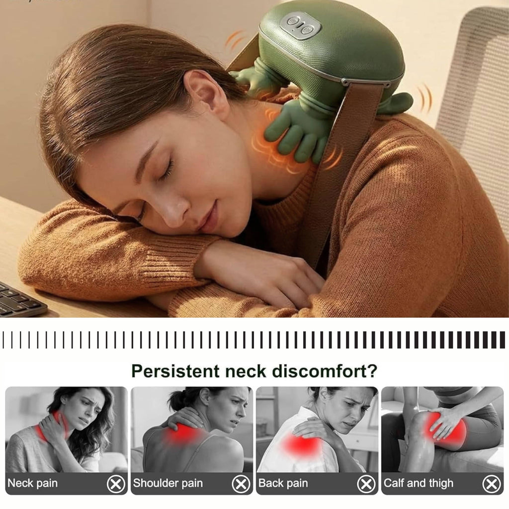 Neck Massager Machine for Pain Relief - Shiatsu Electric Massage Machine for Body pain