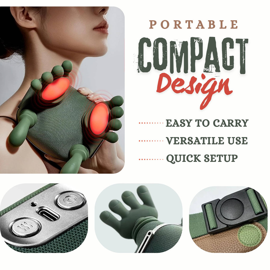 Neck Massager Machine for Pain Relief - Shiatsu Electric Massage Machine for Body pain