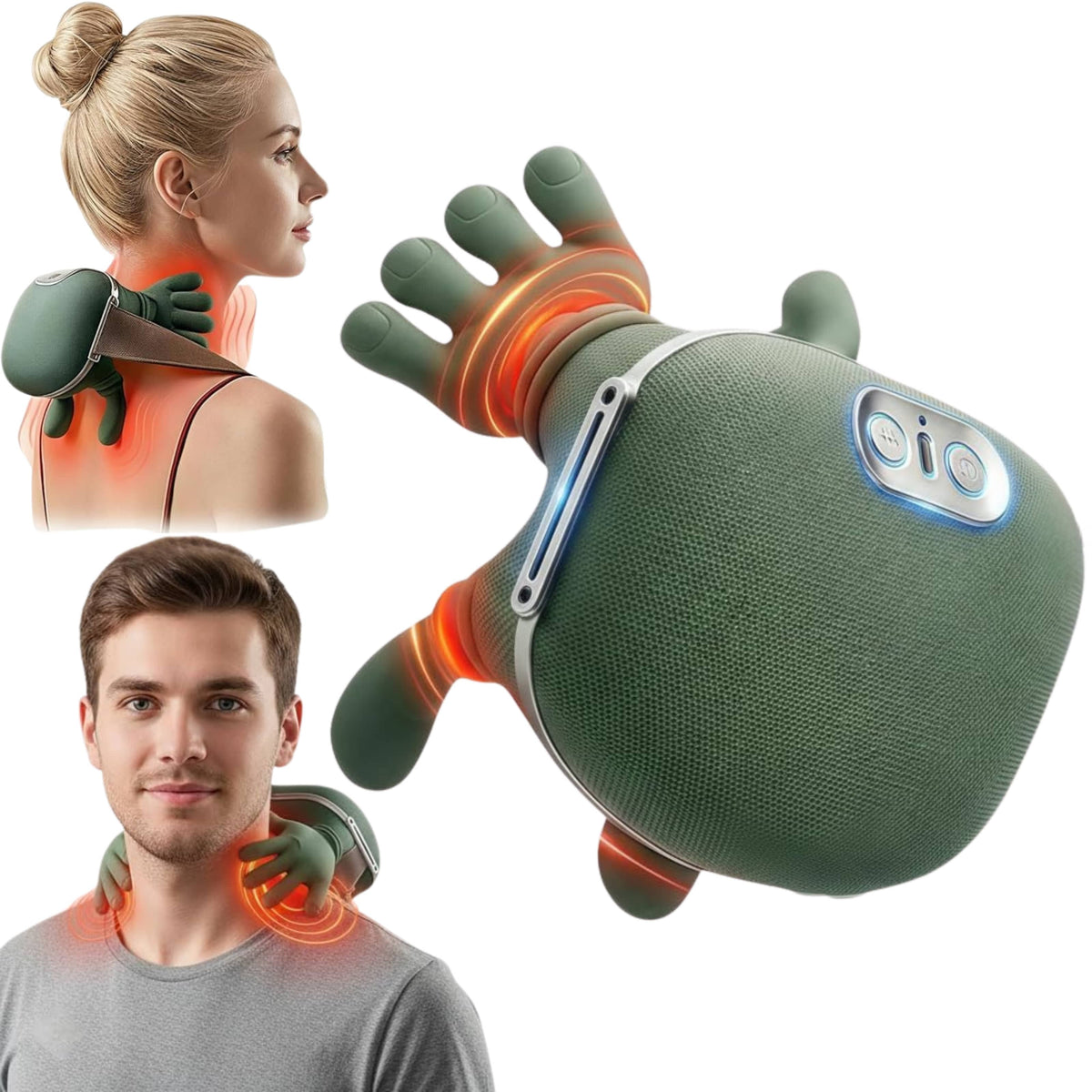 Neck Massager Machine for Pain Relief - Shiatsu Electric Massage Machine for Body pain