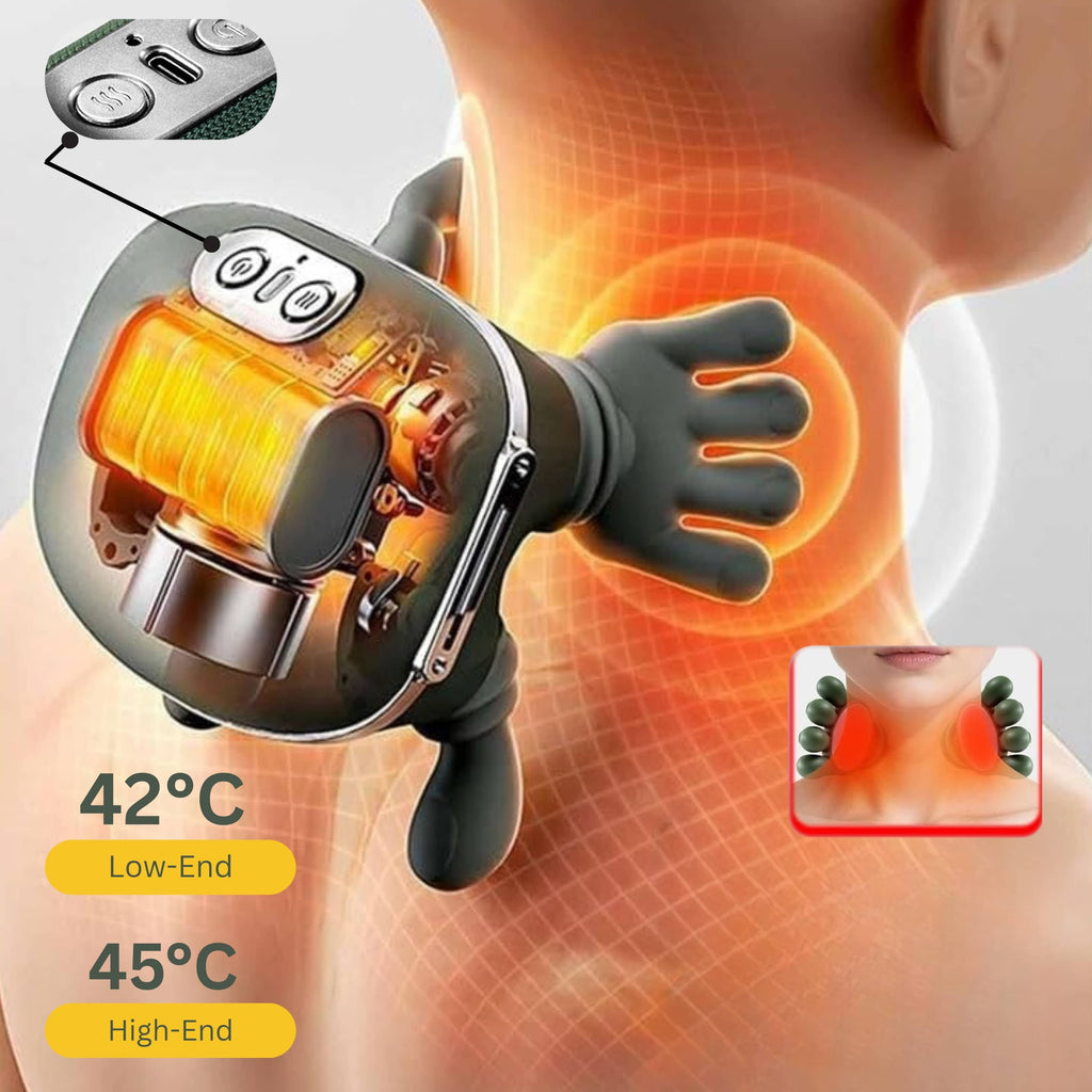Neck Massager Machine for Pain Relief - Shiatsu Electric Massage Machine for Body pain